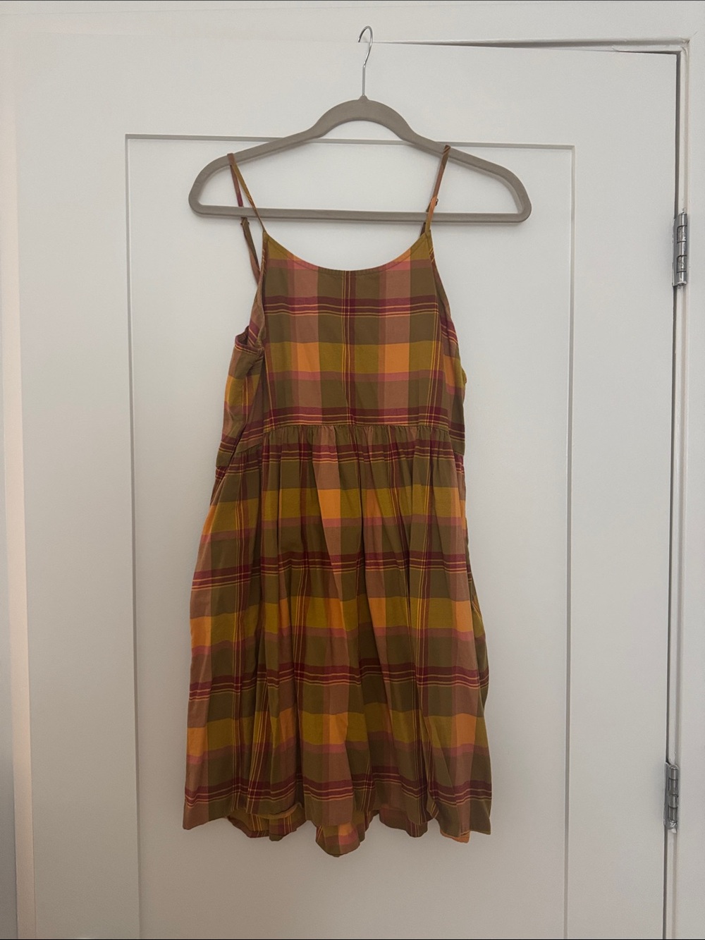 Madewell Babydoll Plaid Sundress